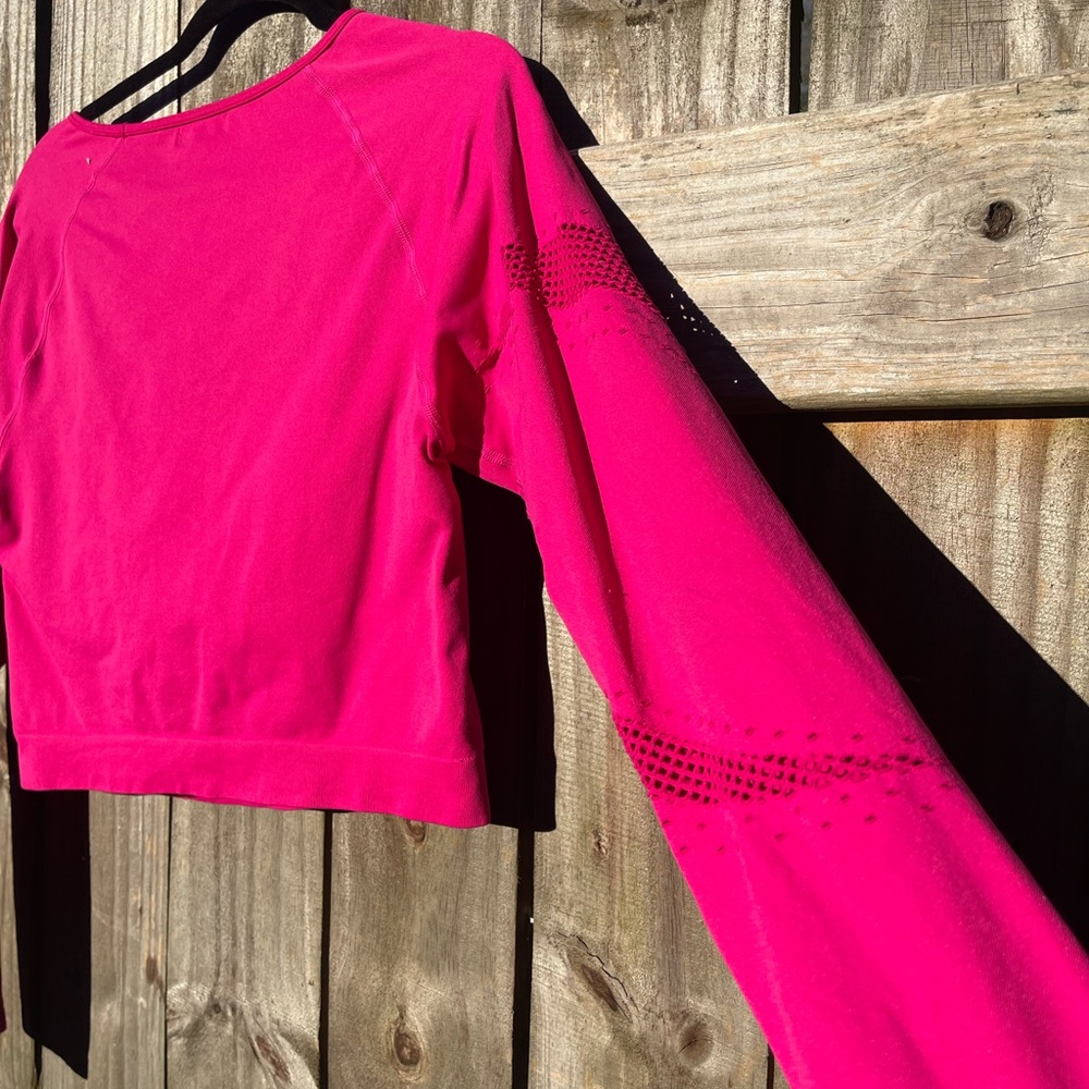 PINK Chloe X Halle Women's Pink Long Sleeve Athletic Top Sz XXL - Picture 8 of 9